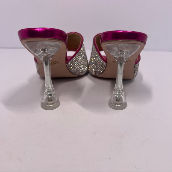 Chase + Chloe Pink and Silver Glitter Heels Size 6.5 - Picture 7 of 9